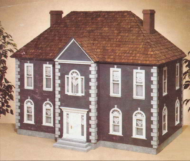 Full front view of Thornhill dollhouse from brochure