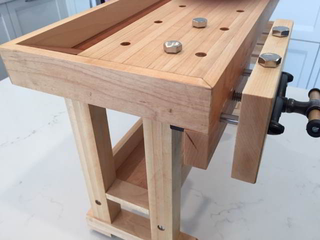 for now final view of bench